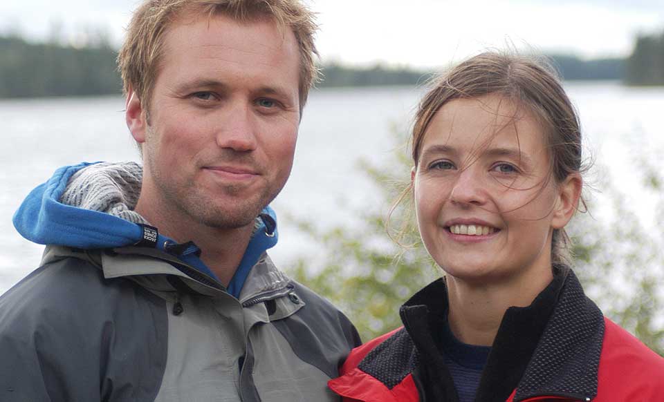HAR FL�RTA LENGE: Svein Are har  ikke holdt kj�rligheten til Guro skjult for kompisene. Men for tv-kamerane derimot.