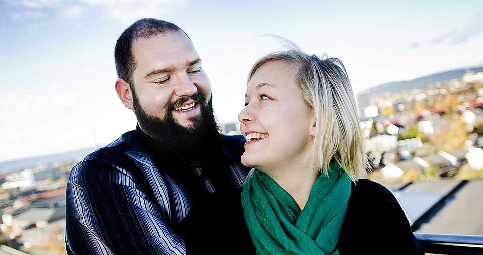 BRUDD? Bonde Ola Sylte og hans utk�rede Astrid Elisabeth Fosshaug.
