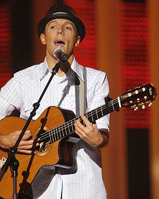 JASON MRAZ: Spilte hitten �I'm Yours�.
