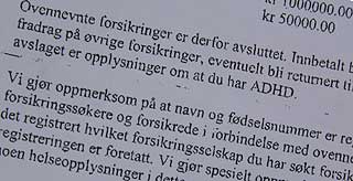  BLANKT AVSLAG:  Avslaget som Ole Martin fikk p� personforsikringer 27. oktober i �r, holder ikke n�r ny lov trer i kraft fra 1. januar 2009.