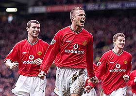 PAPPA VET BEST? If�lge Ted blir s�nnen David Beckham i United.