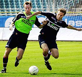 MED MOT BELGIA: Christer Basma og Daniel Berg Hestad er to av fem Tippeliga-spillere som er tatt ut til Belgia-kampen. 