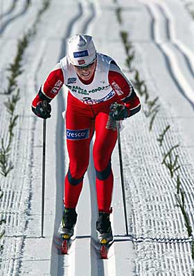 FIKK NOK: Hilde Gjermundshaug Pedersen har g�tt alle distansene i VM med fantastiske resultater. P� dagens avsluttende 3-mil fikk hun nok og m�tte bryte.