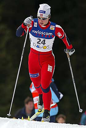 ENESTE NORSKE I FINALEN: Marit Bj�rgen var suveren i Val di Fiemme igjen.