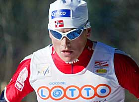 RETT I TET:  Jan Egil Andresen gikk rett i tet i Falun, men det gikk tungt mot slutten.